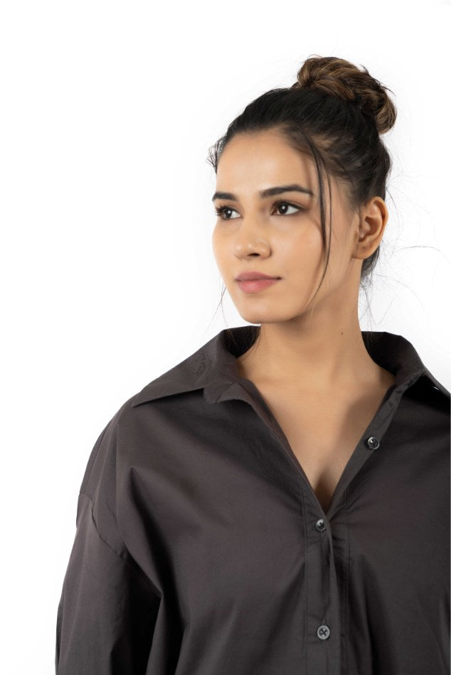 Charcoal Oversized Shirt Bindi LLP