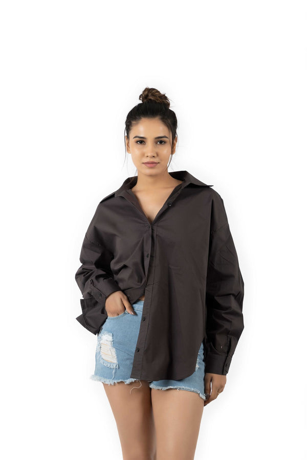 Charcoal Oversized Shirt Bindi LLP