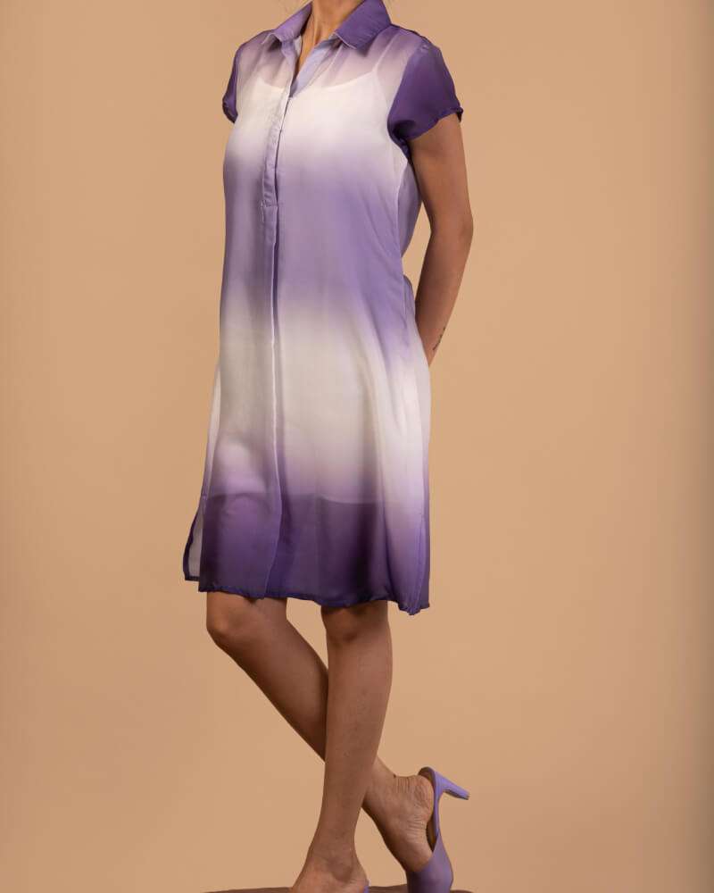 Lilac &amp; white ombre Dress.