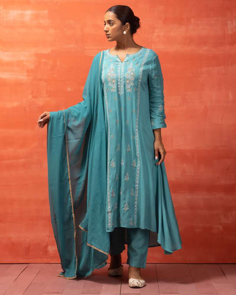 Turquoise Aline dress Bindi LLP